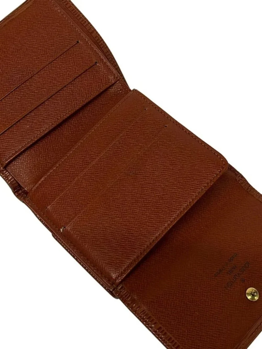 LOUIS VUITTON Porte Monnaie Billets Cartes Credit M63483 Kenyan Brown Epi
